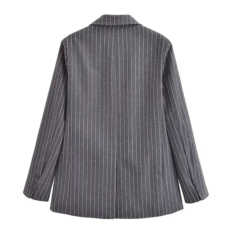 Spring Women Pinstripe Pleated Mini Skirt Sets For Women 2 Pieces Blazer Coat Women Suits New Two Piece Women Outfit