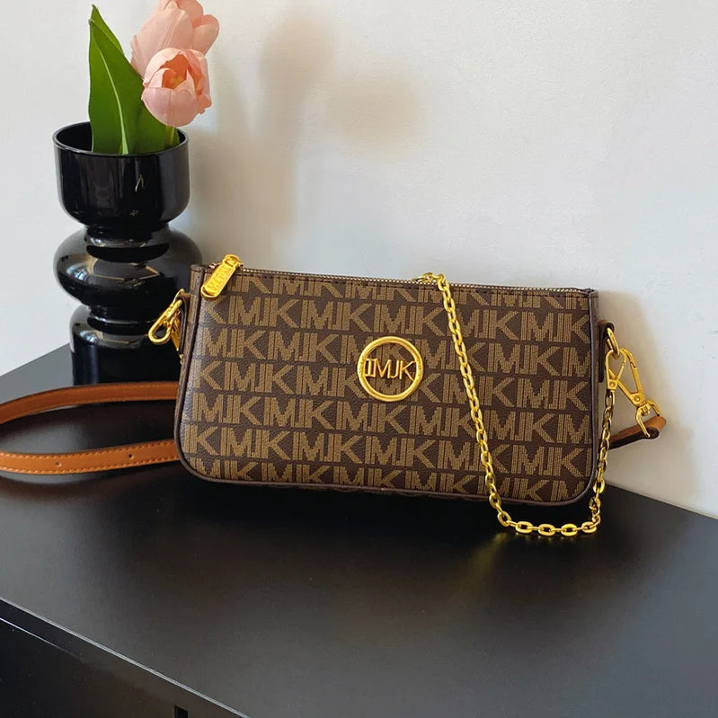 Winter Fashion Popular Luxury Bag New Trend Versatile Women's Bag Shoulder Messenger Bag  Printed Chain Small Square Bag Women