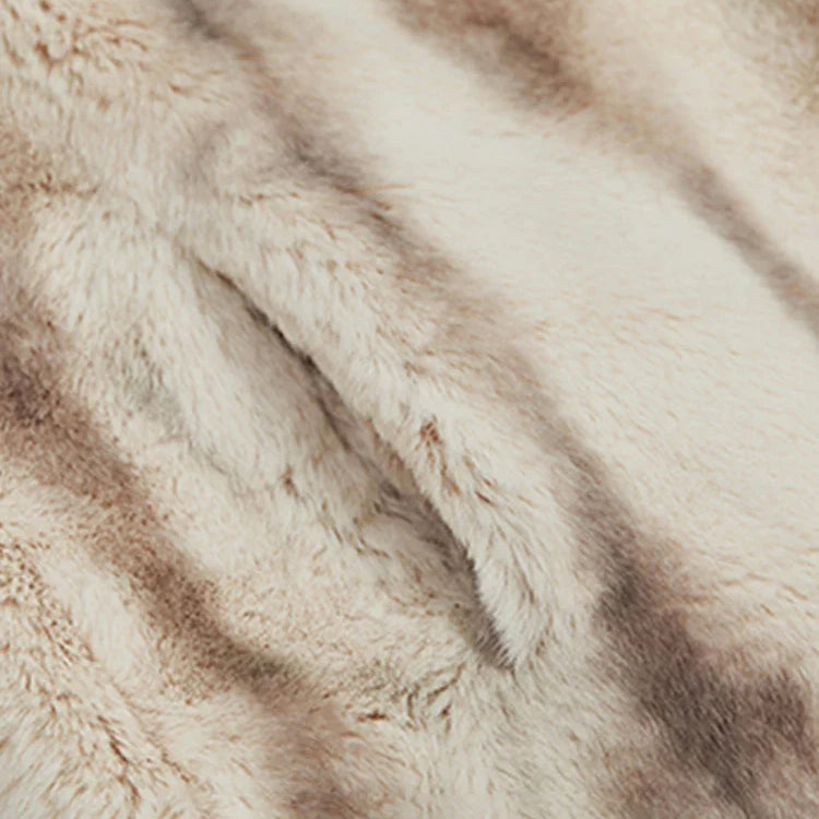 Winter Thick Warm Faux Mink Fur Coat Women Stand Collar Elegant Chic Luxury Designer Clothes Runway Fluffy Jacket 2022