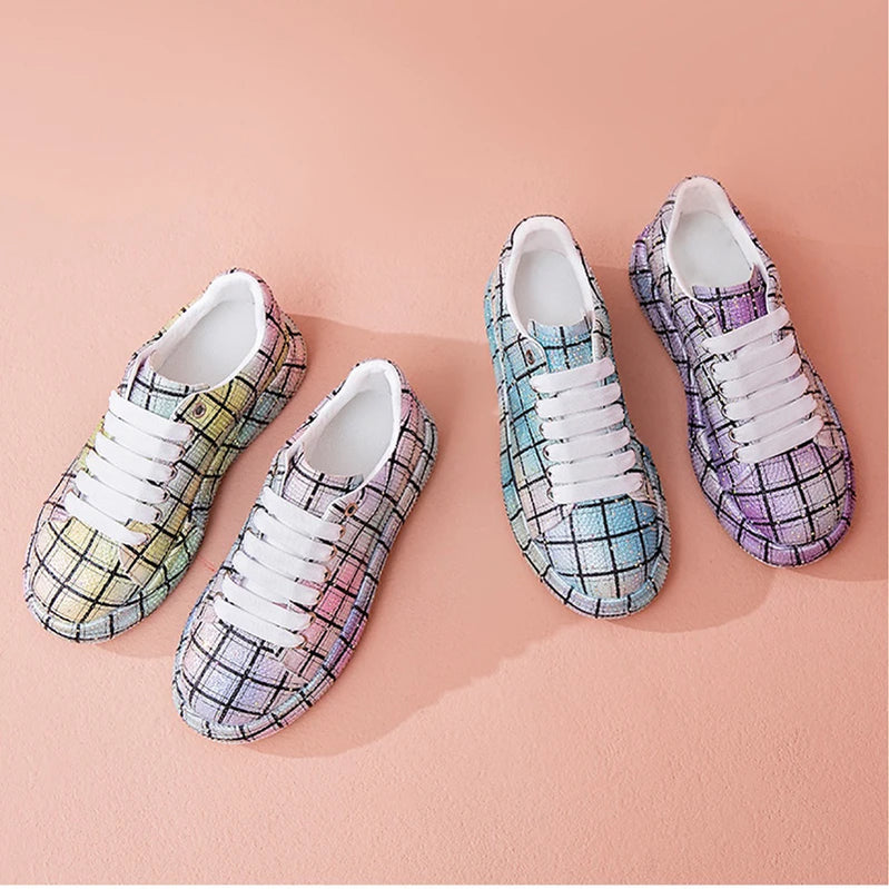 Sneakers Women Skate Shoes Big Size New Rhinestone Women Loafers Platform Fashion Shiny Women's Casual Shoes