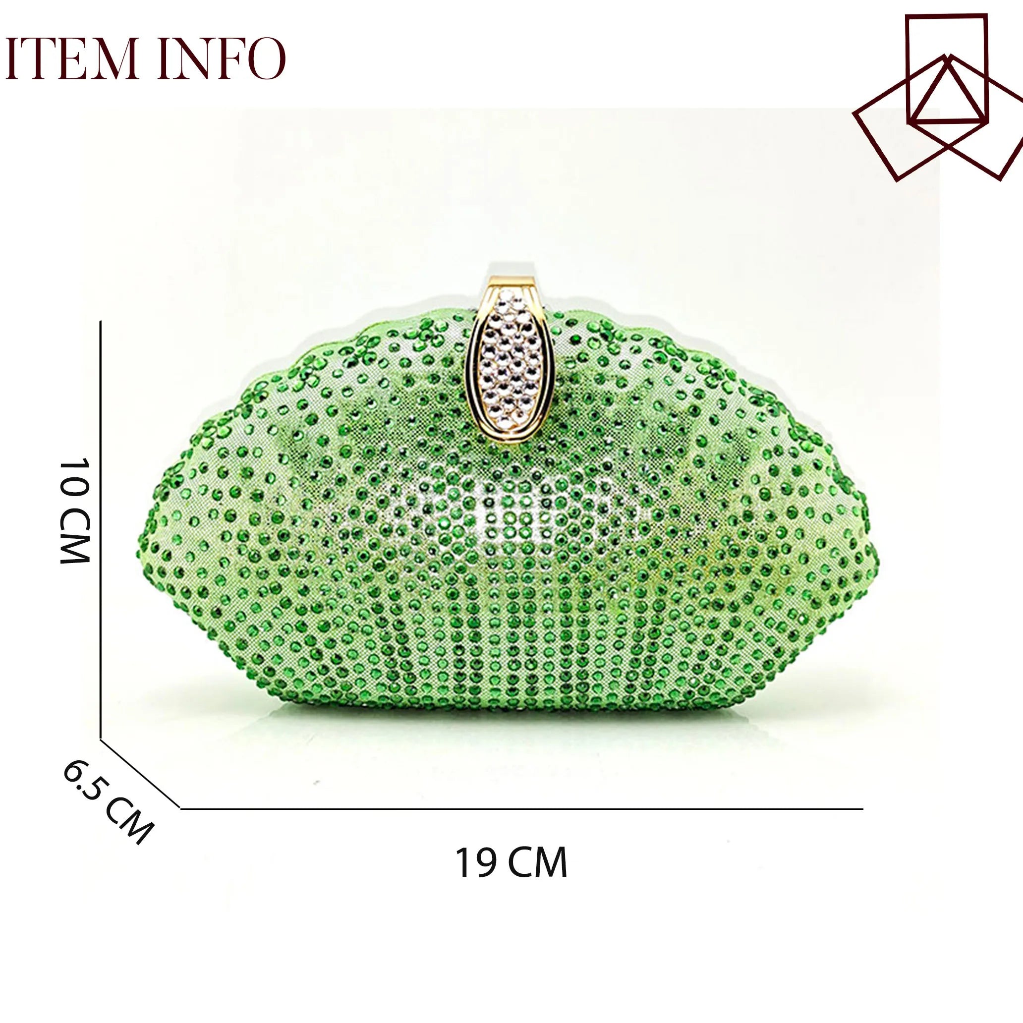 Shell Design Full Diamond Bag Clutch Bag Fashion Handbags Hot Selling Party Bag Rhinestone Decoration Banquet Bag As Picture Mini(Max Length<20cm)