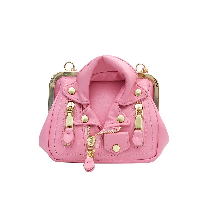 Luxury Women's Bag Leather Rivet Clip Crossbody Bag and Purses Fashion Clothes Shape Lady Shoulder Bags Designer Handbag pink Shoulder Bags 21X7.5X13cm