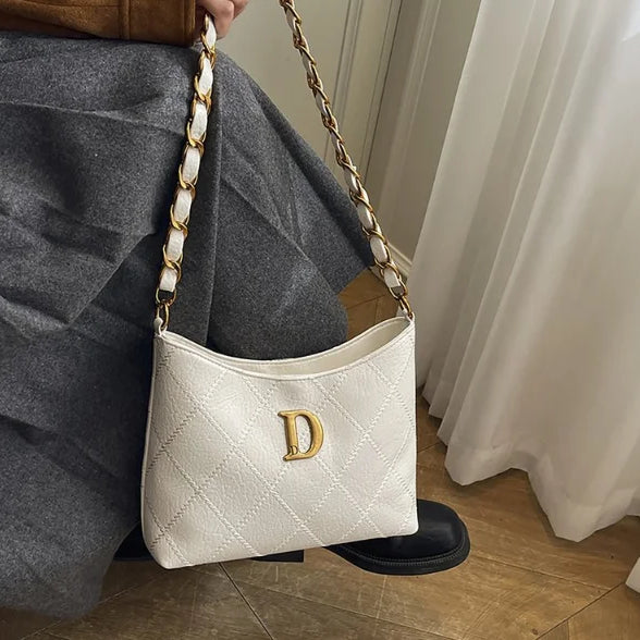 Fashion Casual Women's Bags, Large-capacity Commuter Versatile Oblique Straddle Bags, Fashionable Luxury Handbags