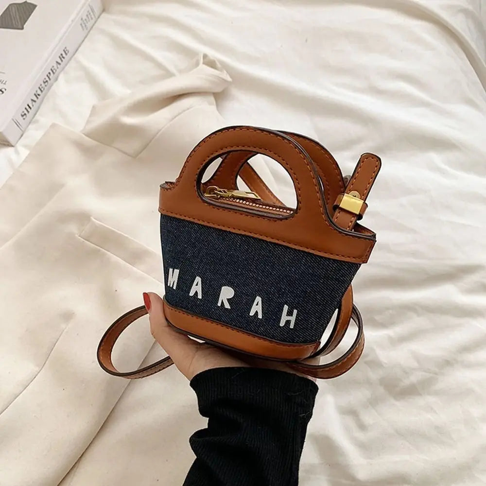 Women Crossbody Bags Fashion Catwalk Style Korean Mini Color Contrast Children's Handbags Coin Purse C