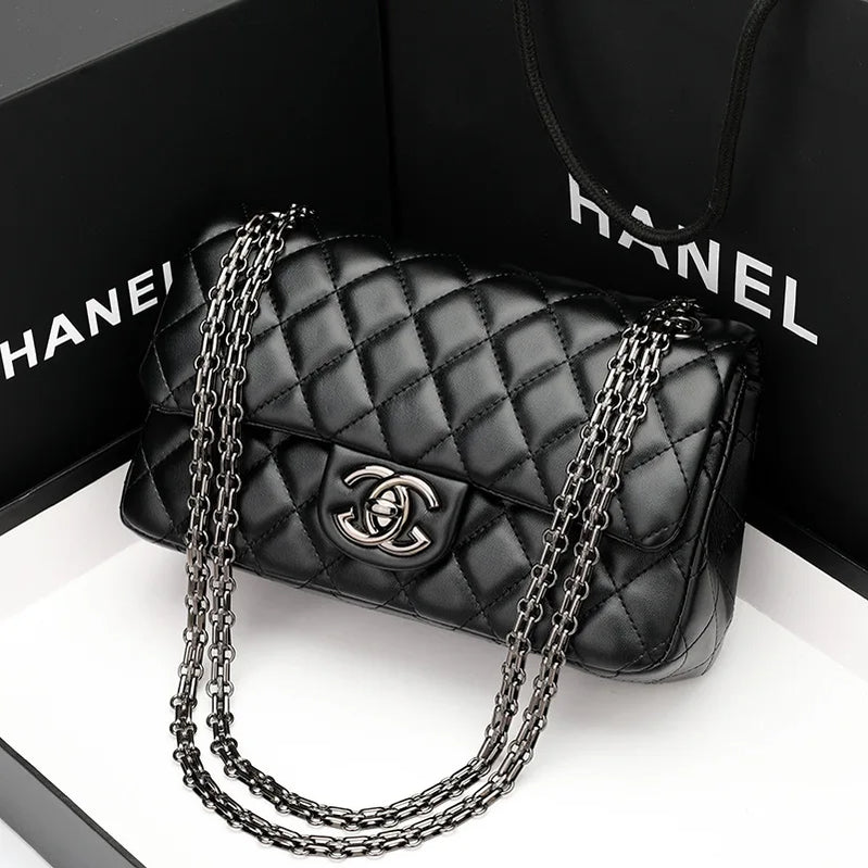 Women's bag 2025 new fashion shoulder messenger handbag, diamond chain bag women's bag