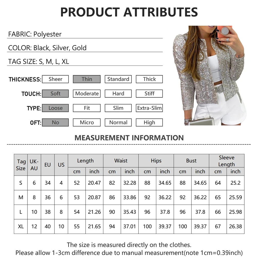 Streetwear Cardigan Women New Elegant Fashion Glitter Beads Party Cardigans Ladies Casual Solid Color Round Neck Sunscreen Top