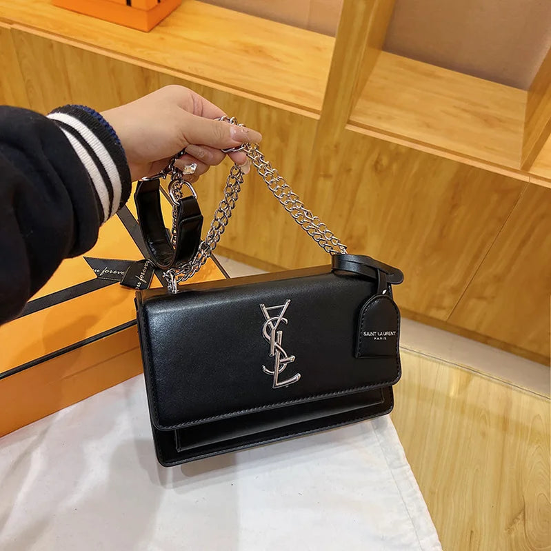 Women's New 2025 Design Sense Small Square Bag Korean Version Fashion Trend High Quality Single Shoulder Crossbody Bag Chain Bag