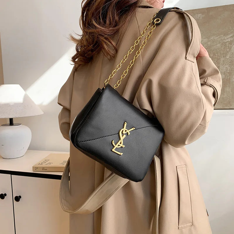 Trendy Mini Bag 2025 New Chic Shoulder Purse for Women, Fashionable Small Crossbody Bag with Chain Strap