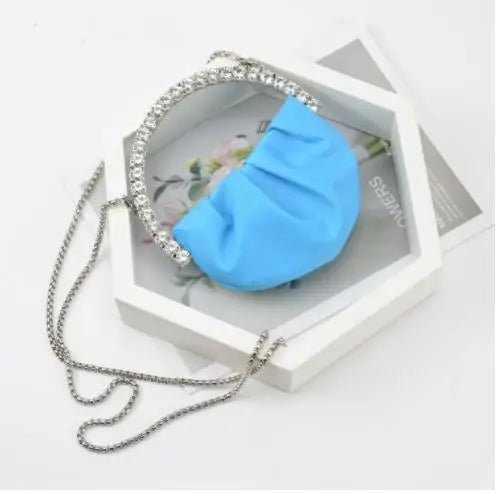 Designer Rhinestones Clutch Purse Bag for Women Handle Bag Leather Shoulder Bag Purse Shiny Crystal Purses and Handbag 6