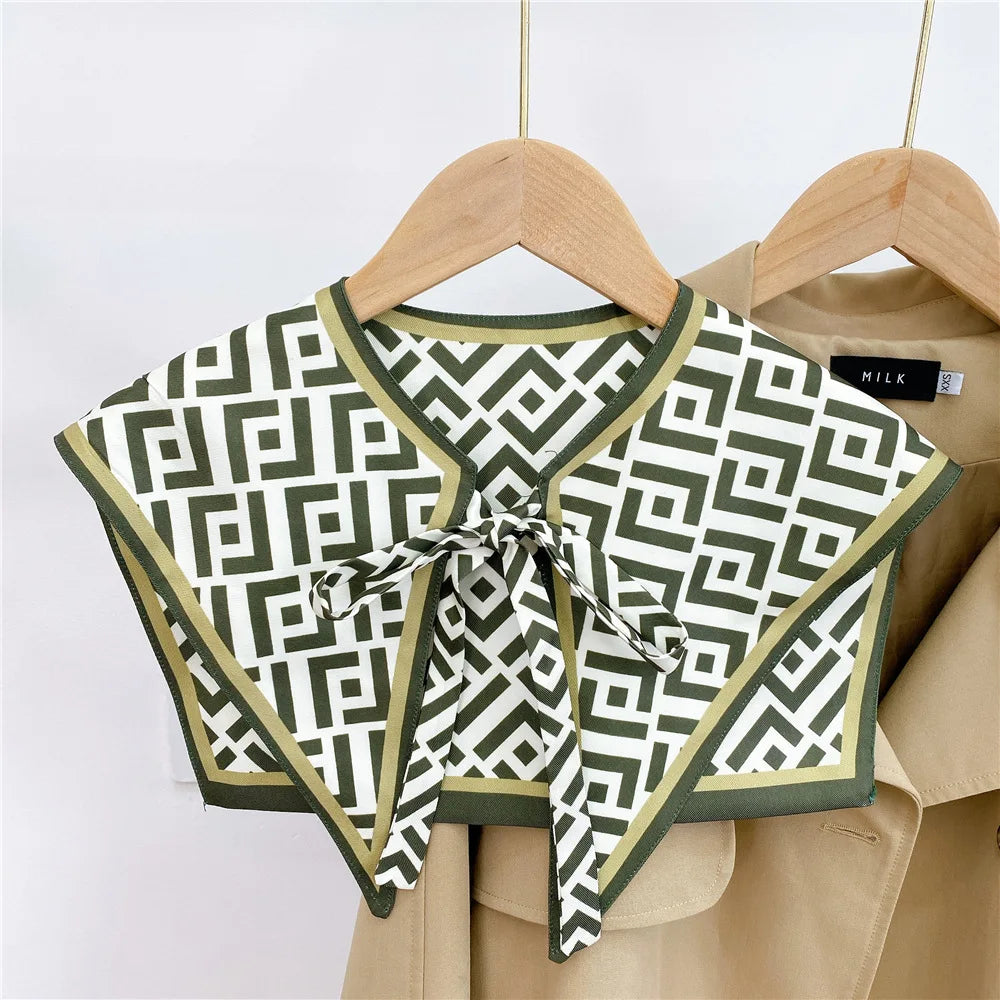 Capes New Style Shoulder Scarf Shawl Women False Collar Air Conditioning Room Shawl Decoration With Knotted Scarf Cloak 20 One Size