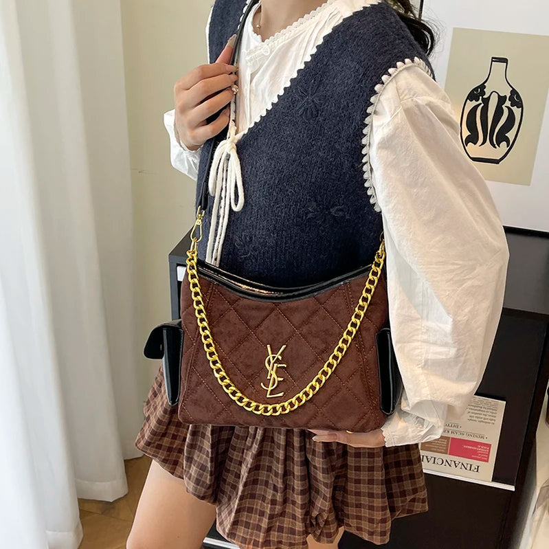 Women’s Luxury Leather Stylish Classic Tote Fashion Bag Elegant Designer Shoulder Crossbody Handbag For Daily Chic Style