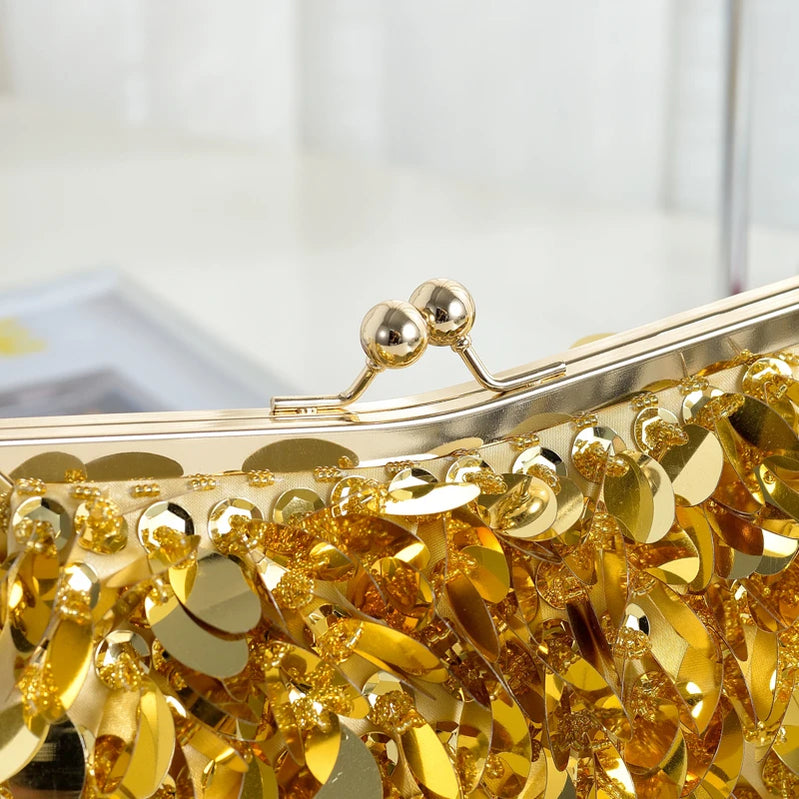 Selighting Sparkly Rhinestone Clutch Purse for Women Formal Beaded Crystal Evening Bag Wedding Prom Cocktail Party Handbag