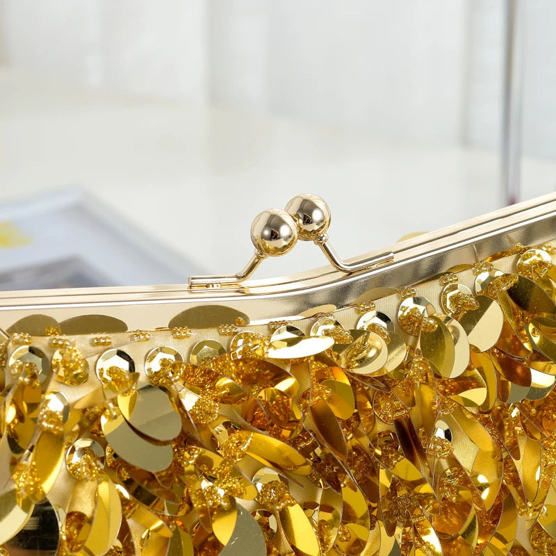 Selighting Sparkly Rhinestone Clutch Purse for Women Formal Beaded Crystal Evening Bag Wedding Prom Cocktail Party Handbag