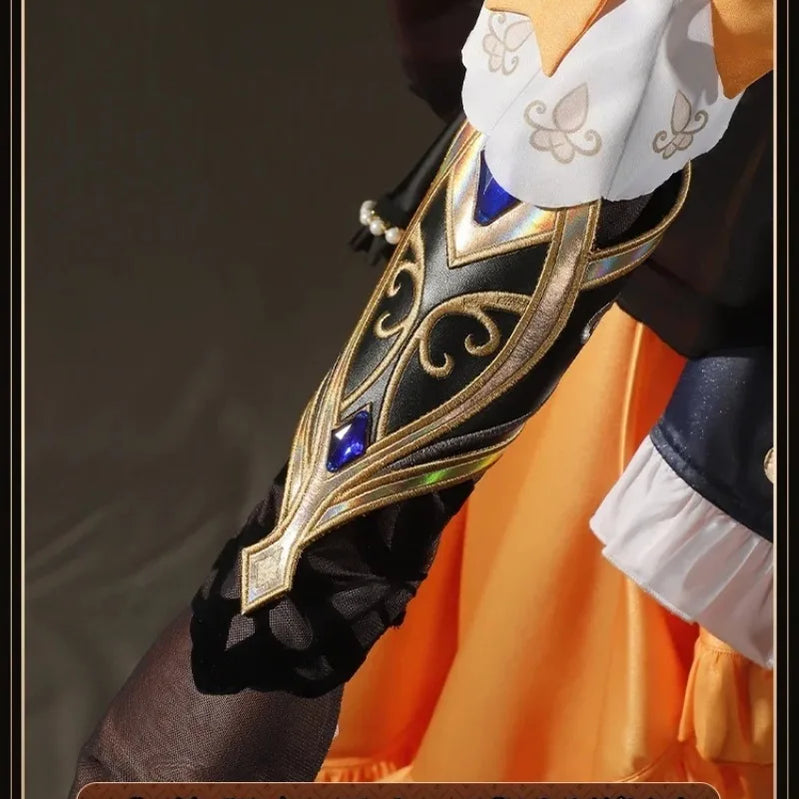 Navia Genshin Impact Cosplay Costume Wig Dress Uniform Fontaine Spina Di Rosula Hat Clorinde Halloween Costumes for Women