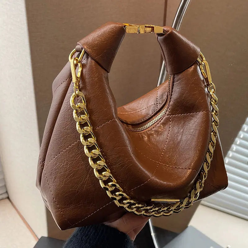2025 New Fashion Top Handle Shoulder Bag for Women Versatile Crossbody Purse, Casual Day to Night Bag Minimalist Leather Handbag