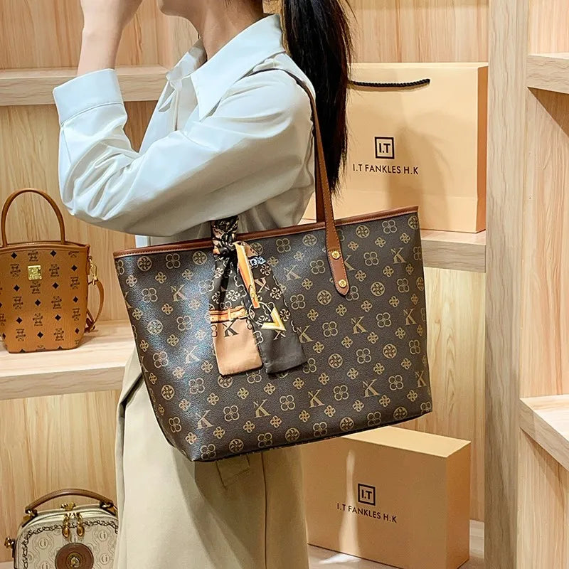 Brand Women's Handbag Autumn/Winter Fashion Large Capacity Designer Shoulder Bag Retro Luxury Handheld Crossbody Mother