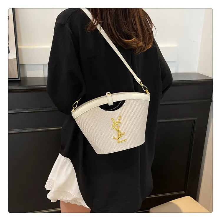 2025 Sling Tote Bucket Bag - Minimalist Top-Handle Shoulder Bag for Women, Versatile Crossbody Purse for Daily Use