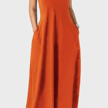 European and American Women's Cross border Summer New Product Solid Color Sexy Deep V Sling Dress juse