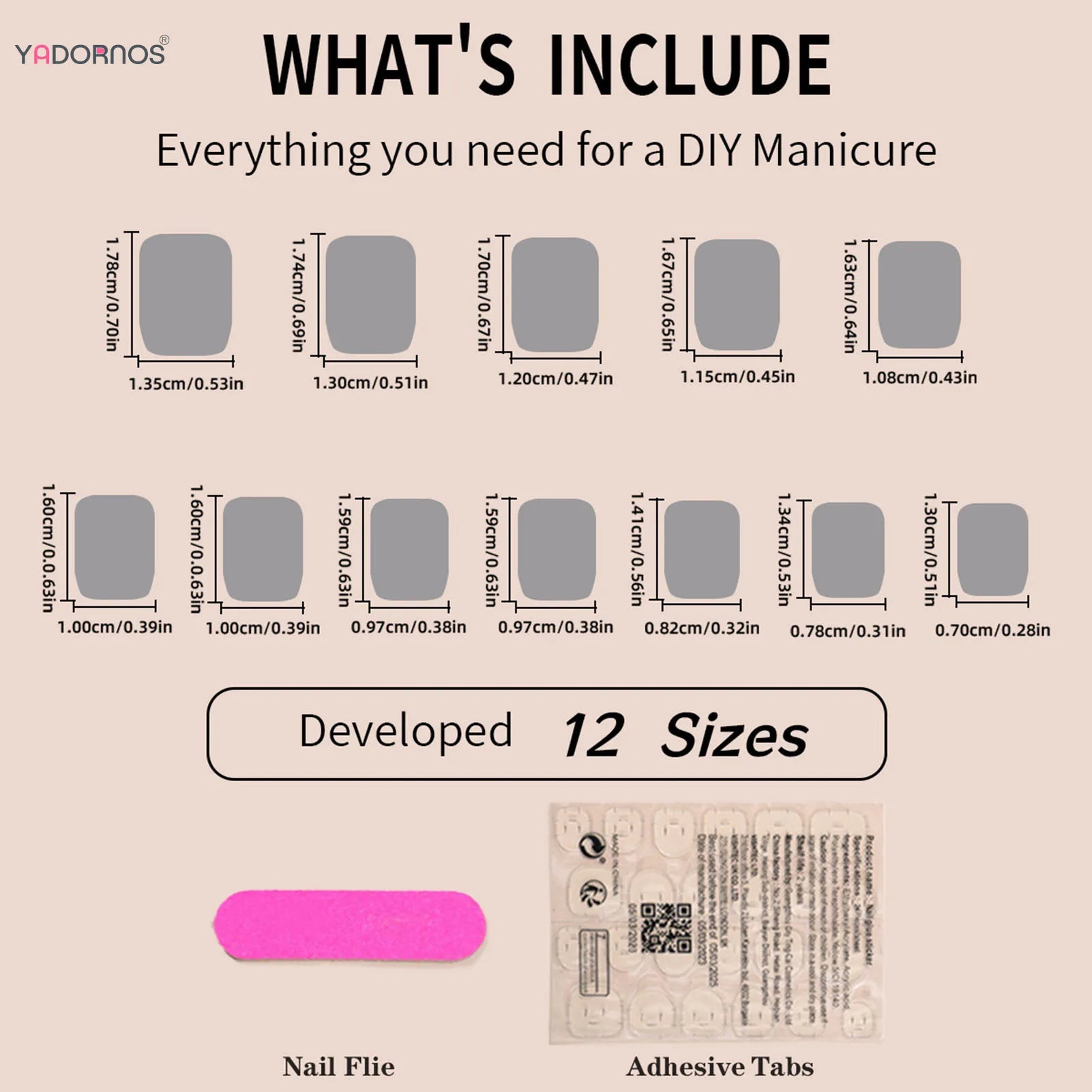 Minimalist Nude Pink Fake Nails 24Pcs Short Square Press On Nails Sweet Girls Charm Manicure Full Cover Stick-on False Nails