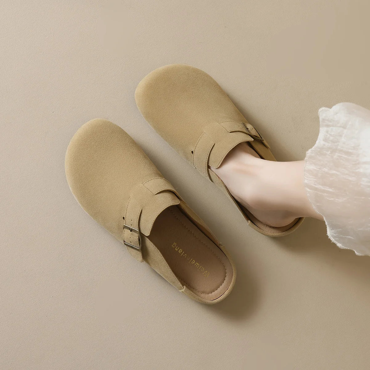 spring women's outdoor shoes Mules Slippers Ladies' casual flat shoes Work shoes Boat shoes Large sizes 41-43