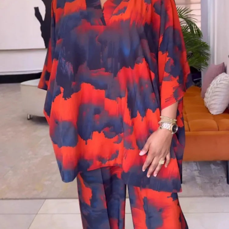 2 Piece Women Sets 2025 New Arrival Plus Size Spring Autumn Matching Sets Top And Pants Suits Outfits Oversized Clothing