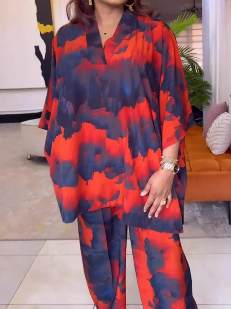 2 Piece Women Sets 2025 New Arrival Plus Size Spring Autumn Matching Sets Top And Pants Suits Outfits Oversized Clothing