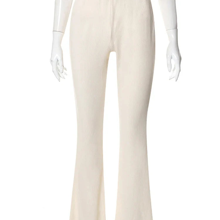 BUILDINGB Autumn Solid High Waist Hip-Wrapping Elasticated Embossing Trousers Casual Daily Versatile Women Pants Khaki