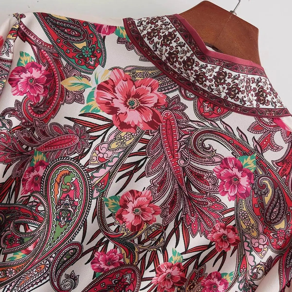 Printed Mini Dress Women Spring Clothing Full Sleeve Belt Vestidos Modern Girl Casual Wears