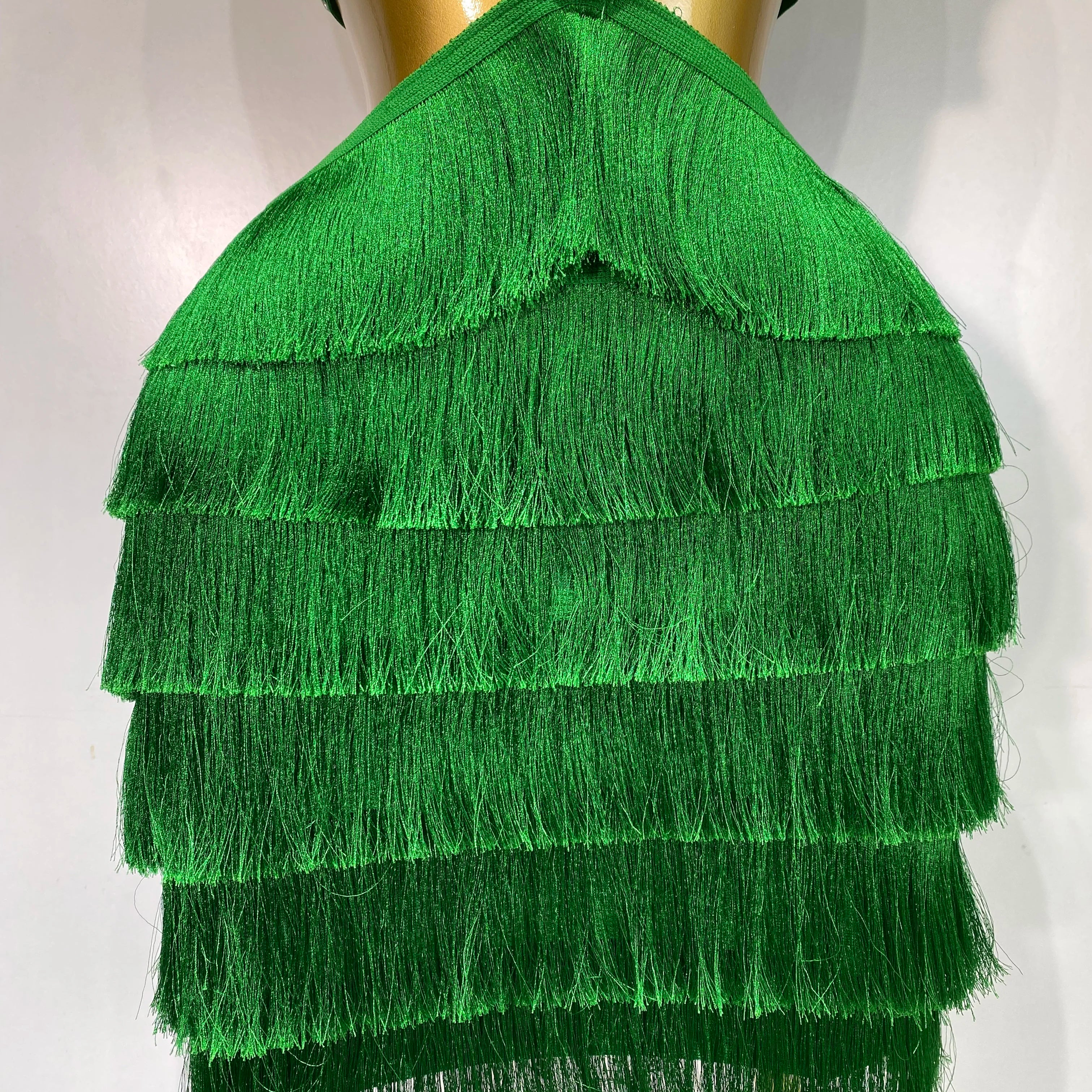 Sexy Sling Backless Dress Women Green Bodycon Bandage Dress 2025 Celebrity Elegant Evening Club Luxury Birthday Party Dresses