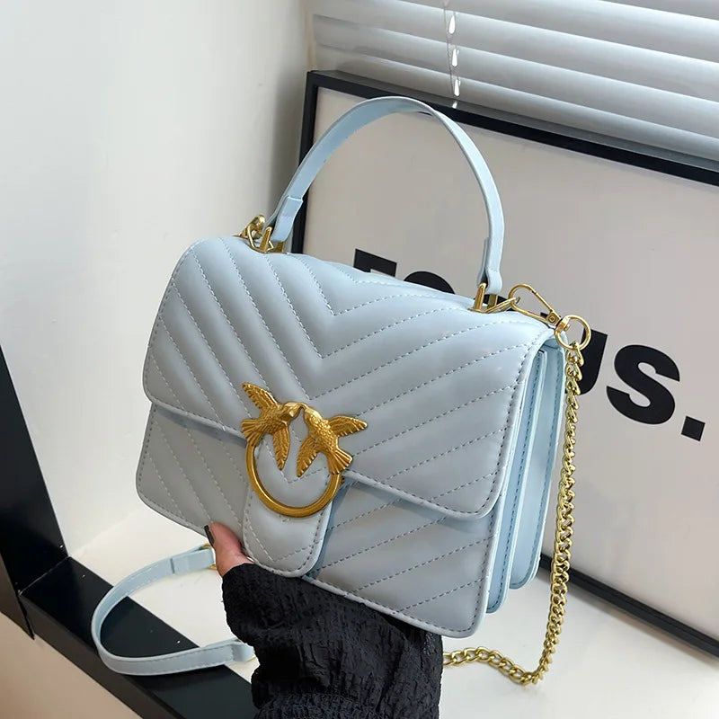 2025 New Luxury Square Bag for Women, Fashionable Shoulder Bag with Adjustable Strap, Versatile Small Crossbody Purse