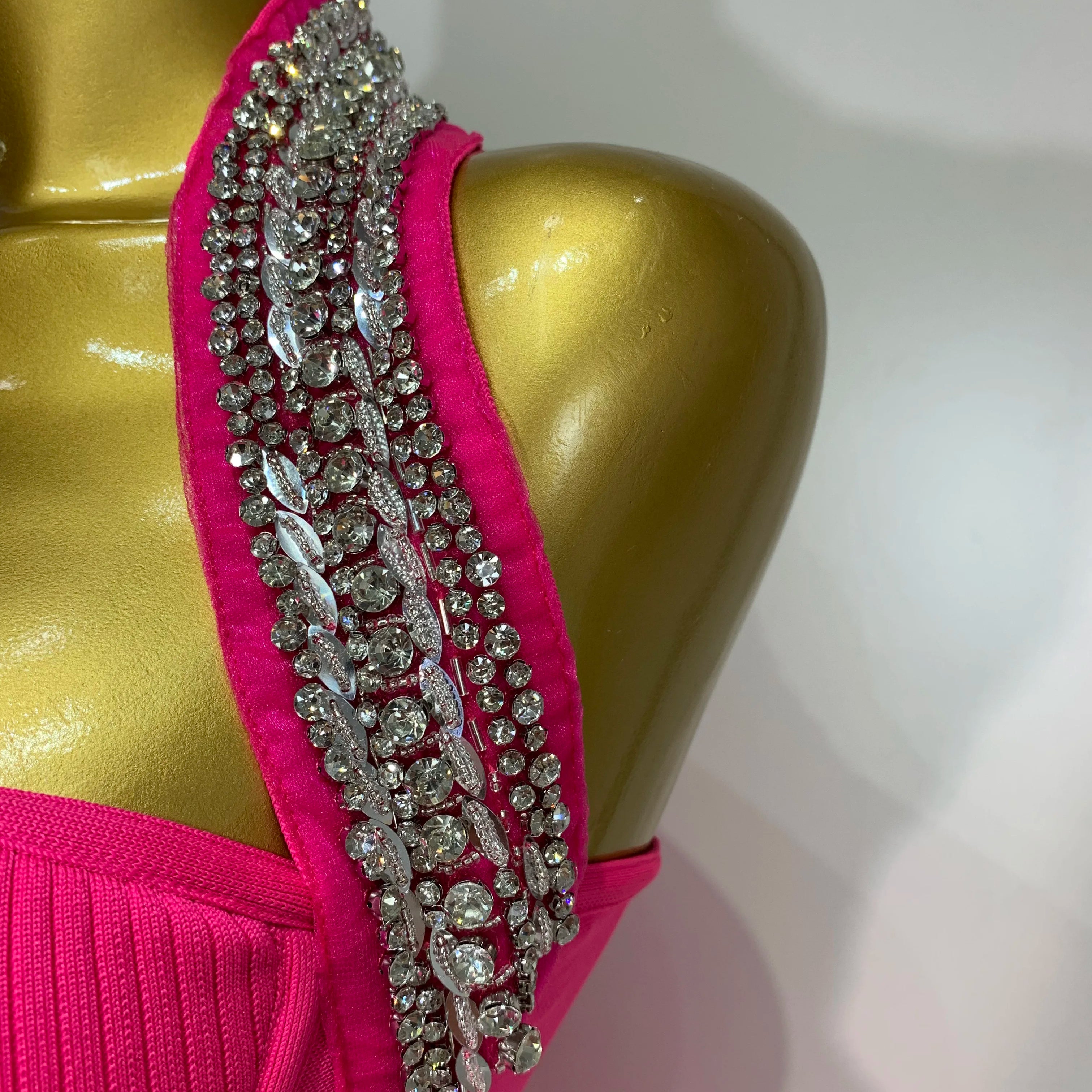 Women Luxury Birthday Dress Sexy Backless Beading A Line Bandage Dress 2025 Knitted Celebrity Elegant Evening Club Party Outfit