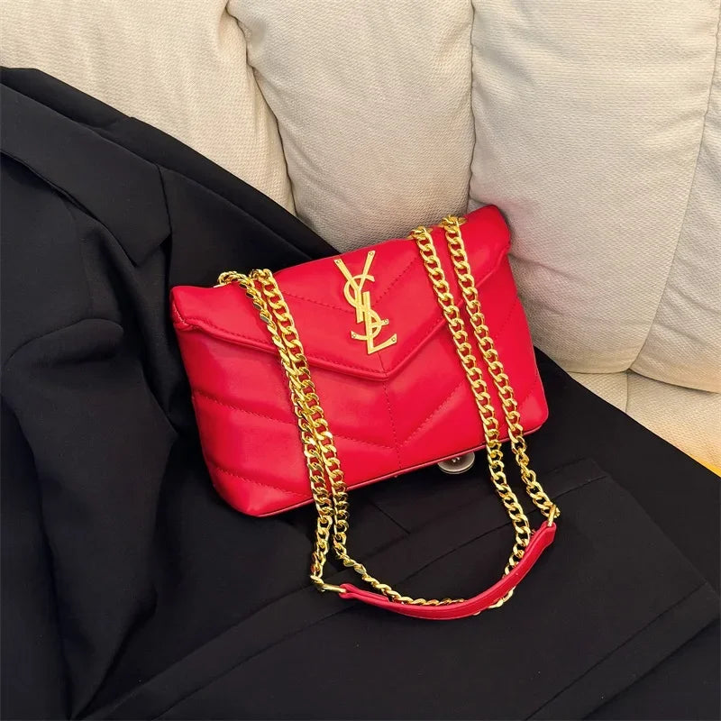 New women's chain shoulder bag, fashionable portable wallet, women's crossbody bag, casual travel handbag