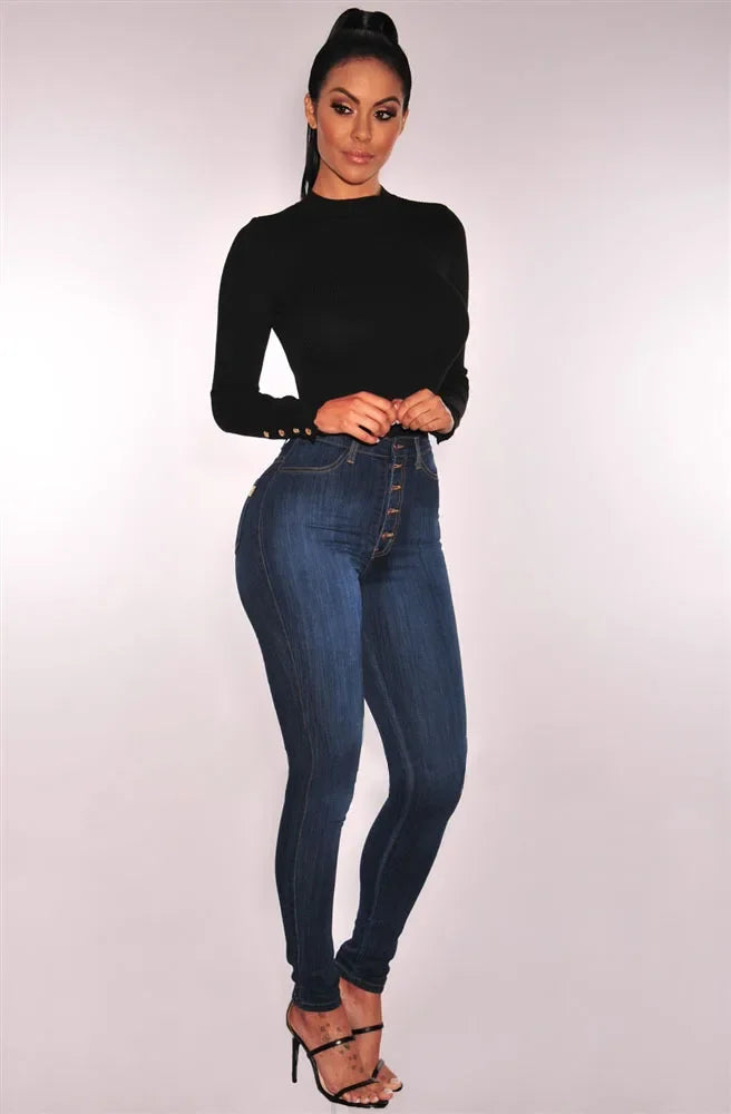 Denim Pants Blue Jeans for Women Slouchy Jeans Fashionable and Comfortable Women’s High-waisted Stretchy Slim Fit