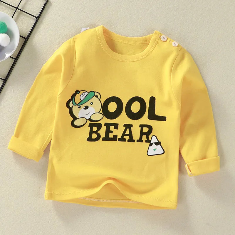 Children's Clothing Boys Girls T-Shirt kids clothes Cartoon Tops Long Sleeve Baby Clothing Autumn Winter Cotton Print Sweatshirt Style 11
