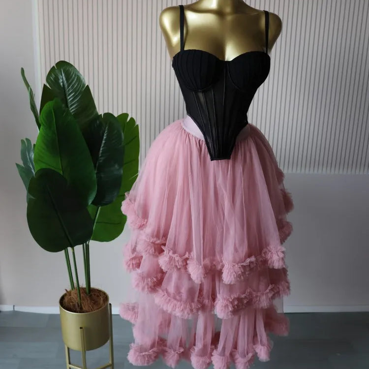 CM.YAYA Women's Dress Set Sleeveless Strap Tops and Pleated Tiered Skirts Suit Elegant Vacation Birthday Two 2 Piece Set Outfits