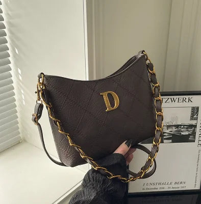 Fashion Casual Women's Bags, Large-capacity Commuter Versatile Oblique Straddle Bags, Fashionable Luxury Handbags