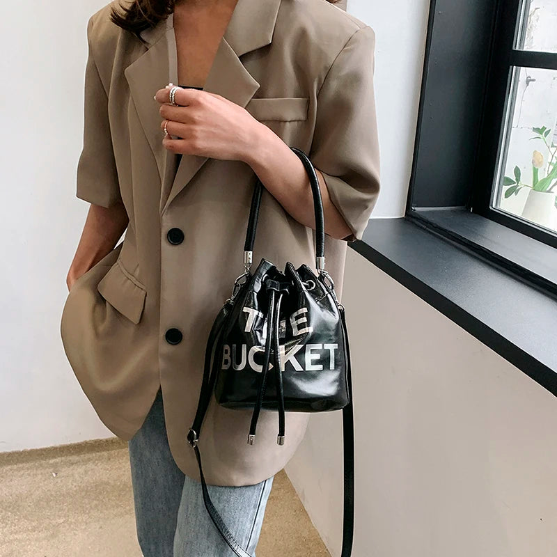 Designer Shoulder Bag for Women Bucket Bag Fashion Purses and Handbags Brand Crossbody Bags Cute Silk Scarf Satchel