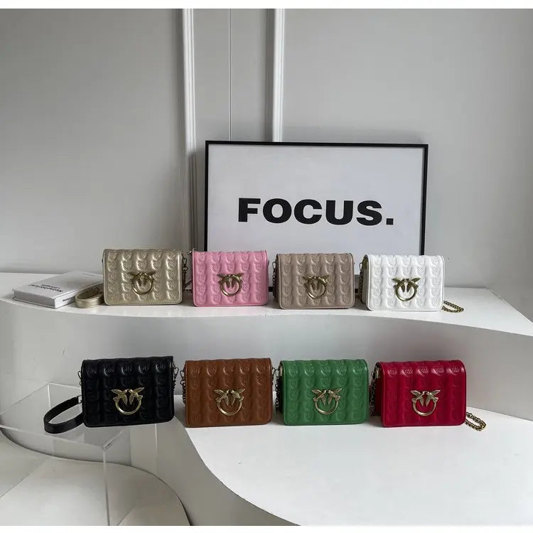 Chic 2025 Mini Square Bag, Stylish Chain Strap Purse, Women's Luxury Crossbody Bag for Daily & Evening