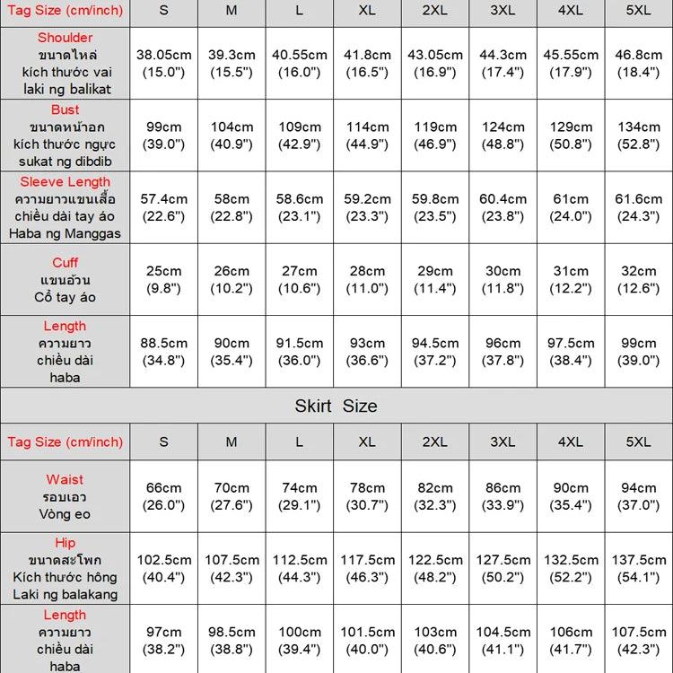 Plus Size 5XL VONDA Women Sets 2024 Bohemian Printed Outfits Elegant Long Sleeve Top+Half Skirt Two-Piece Sets Casual Loose Suit