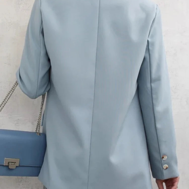 Spring Blazer Women Casual Loose Coat Long Sleeved Top Elegant Jackets Outwear for Office Lady Women Official Clothing