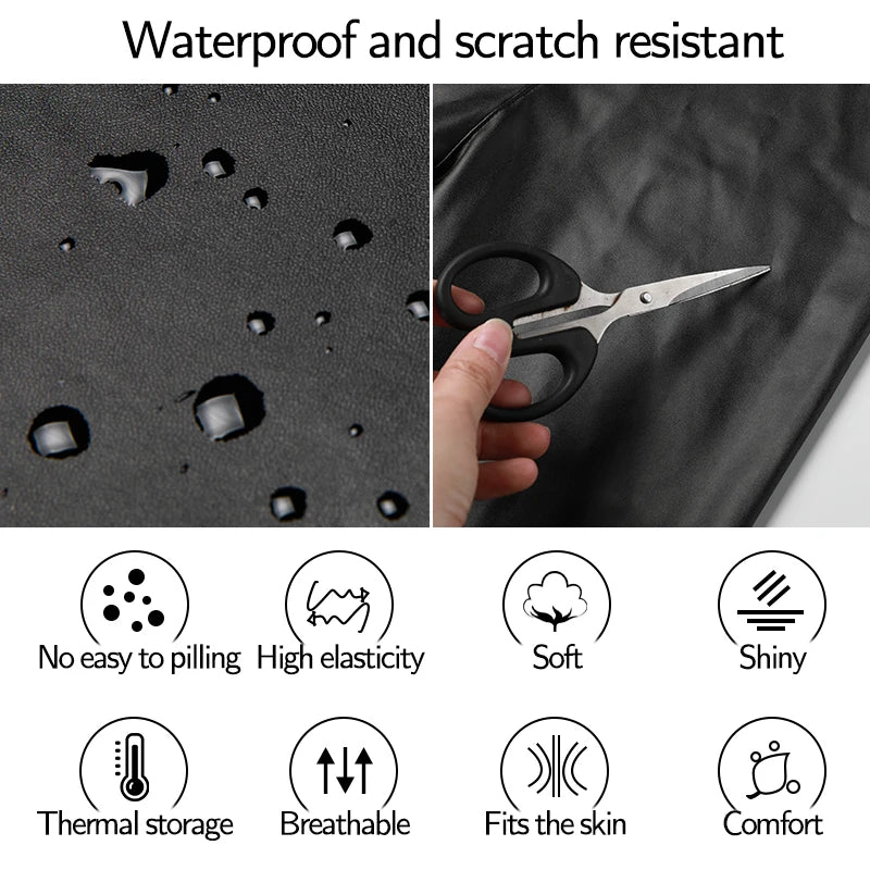 Fashion Women PU Leather Black Pants High Waist Leggings Slim Leather Legging Skinny Fleece Trousers Push Up