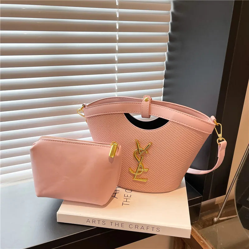 2025 Sling Tote Bucket Bag - Minimalist Top-Handle Shoulder Bag for Women, Versatile Crossbody Purse for Daily Use