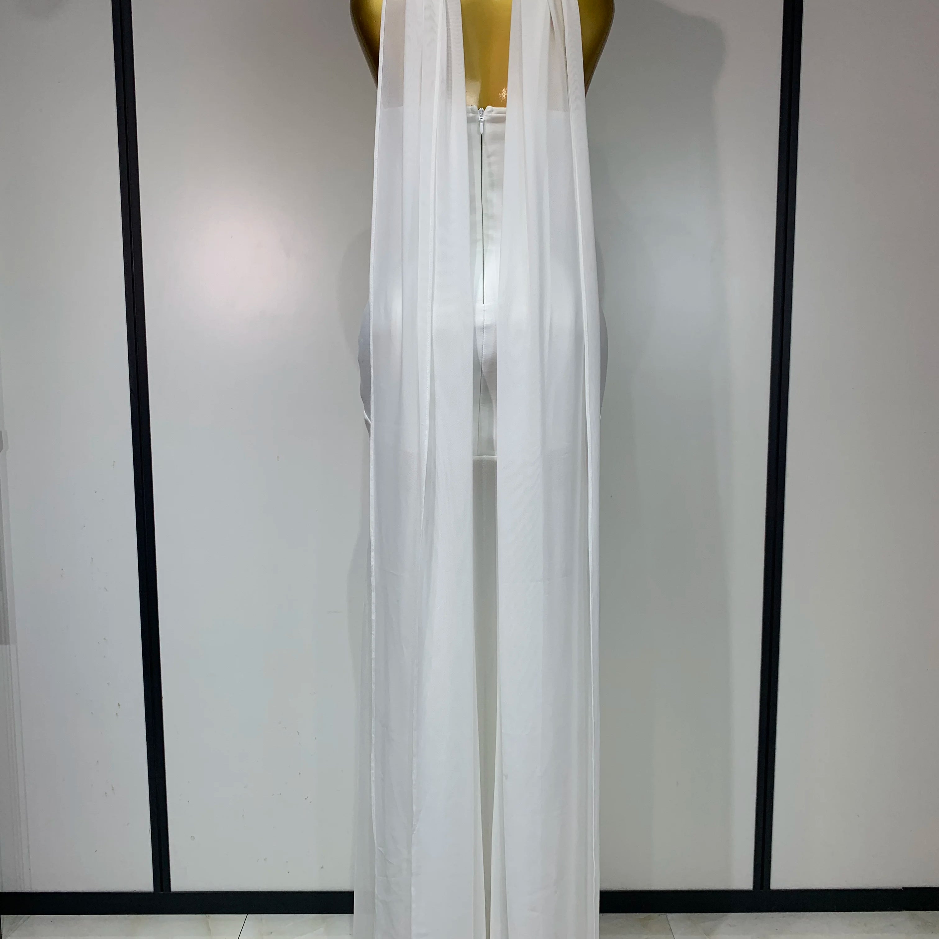 Women Sexy Strapless Mesh Patchwork Bandage Long Dress With Scarf 2025 Elegant Backless Maxi Dresses Celebrity Club Party Outfit