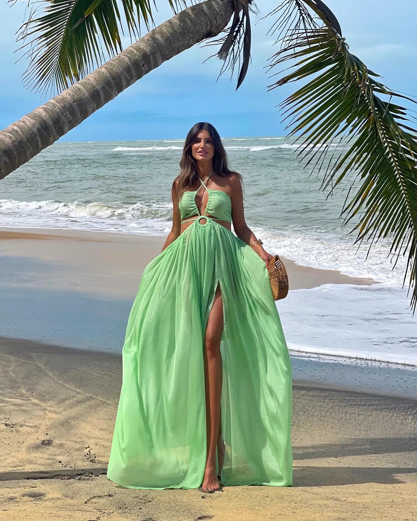 Summer New In Women Dresses Sexy Party Club Evening Dress Fashion Robes Multy-Layer Ruffle Female Chic Gown Women Clothing PI24386G1