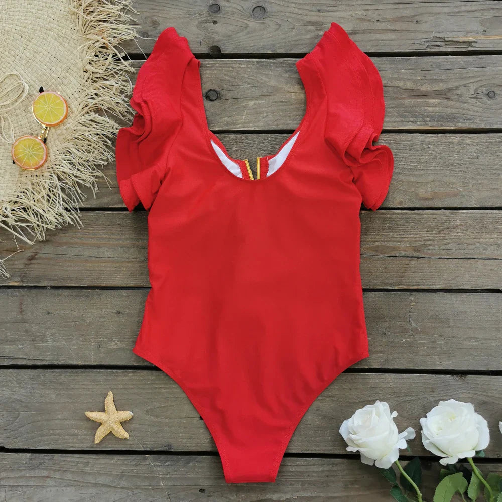 Hollow Out Swimsuit Women One Piece Sexy Holiday Stayle Swimwear Female Bathsuit Push Up Swimming Suit Beachwear Monokini
