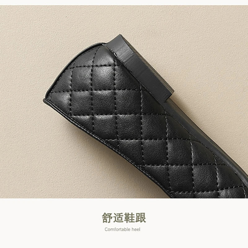 spring women's outdoor shoes Round toe design Black Mary Jane shoes Ladies casual flat shoes Work shoes Boat shoes 41-43