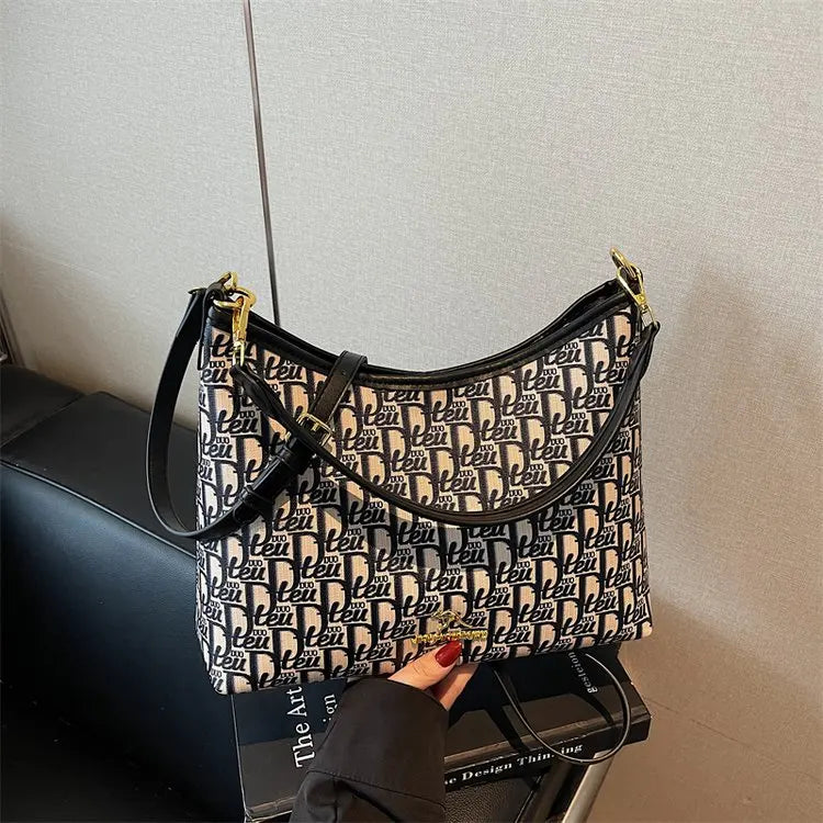 Famous Designer Leather Women's Tote Bag Luxury Brand Fashionable Classic Elegant Commuter Vintage Bag