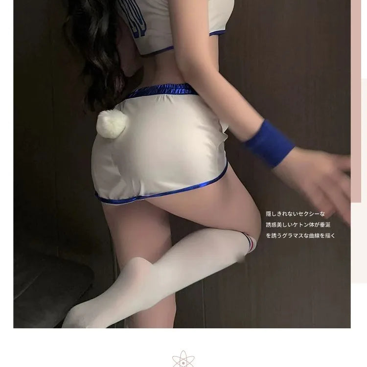 Space Lola Bunny Rabbit Cosplay Costume Rabbit Bunny Jam Costumes Women Girls Halloween Party Clothes Tops Shorts Outfit Set