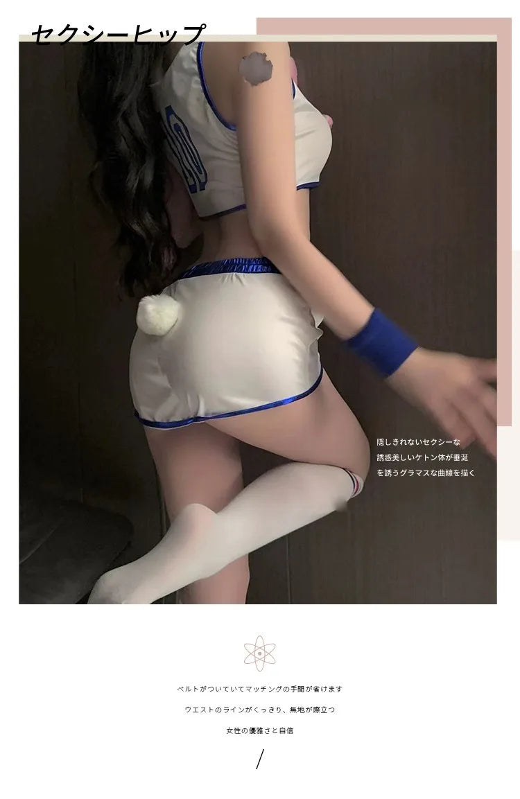 Space Lola Bunny Rabbit Cosplay Costume Rabbit Bunny Jam Costumes Women Girls Halloween Party Clothes Tops Shorts Outfit Set