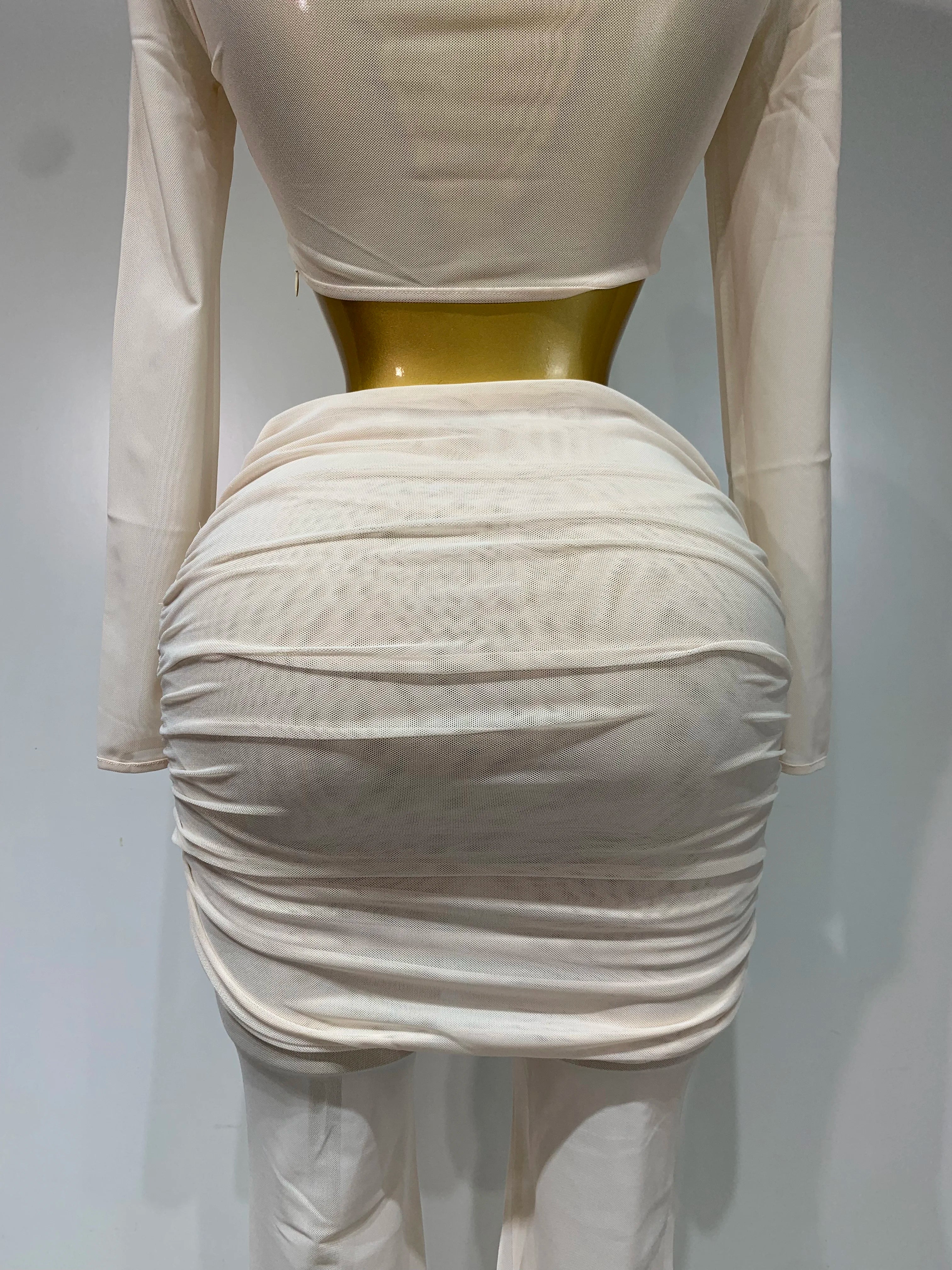 Women Sexy Mesh See Through Long sleeves Pant Sets Elegant Fashion Street Two Piece Set  Club Birthday Evening Party Outfit